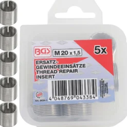 BGS Ersatz-Gewindeeinsätze M20 x 1,5 mm 5tlg. - 9434-1