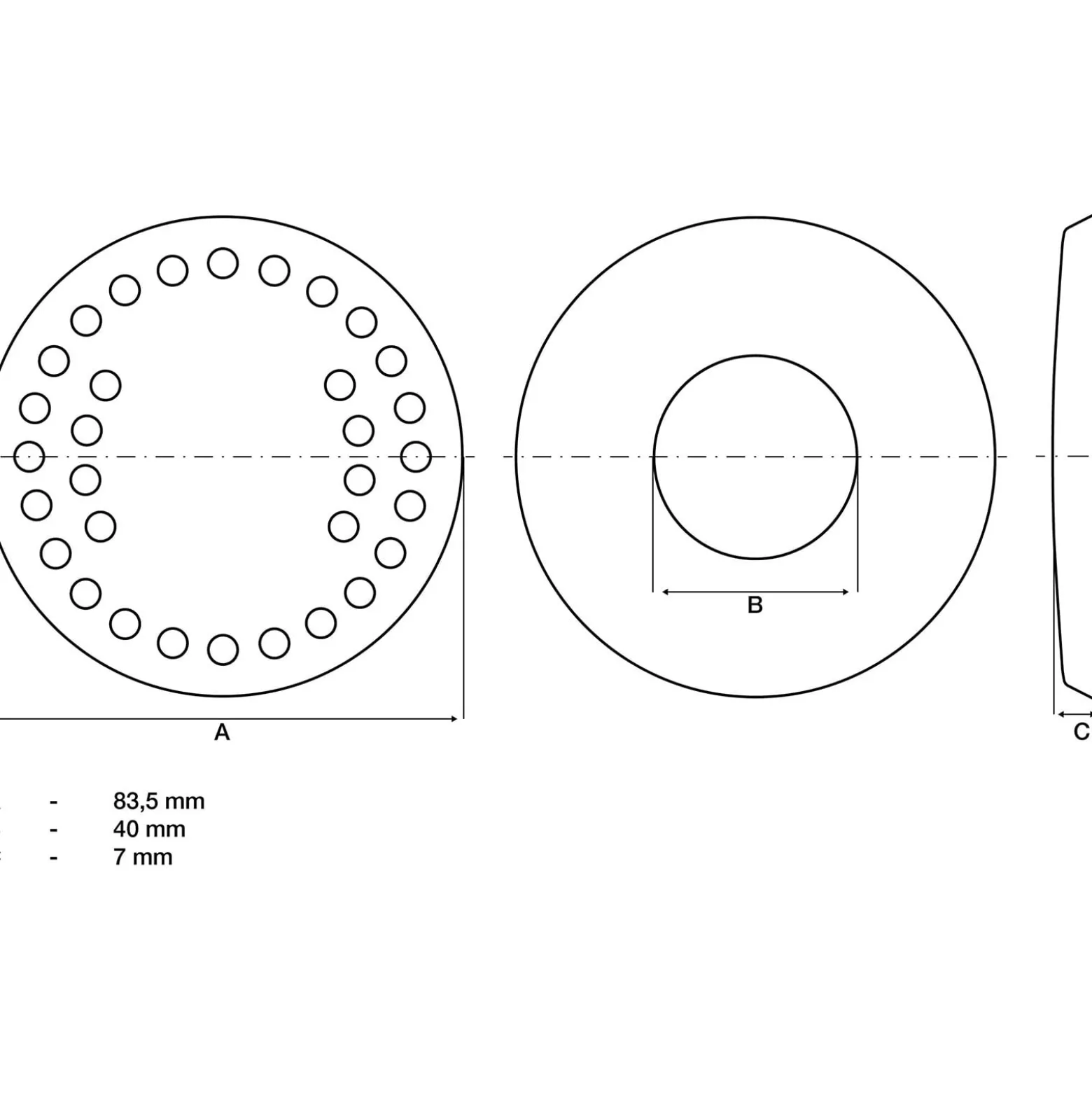 BGS Ersatz-Gummipad für Art. 2897 - 2897-2