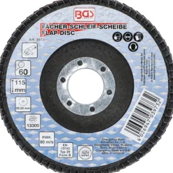 BGS Fächer-Schleif-Scheibe Ø 115 mm K 60 - 3973