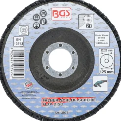 BGS Fächer-Schleif-Scheibe Ø 125 mm K 60 - 3975