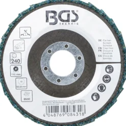 BGS Fächer-Schleif-Scheibe Vlies Ø 115 mm Körnung 240 - 74475