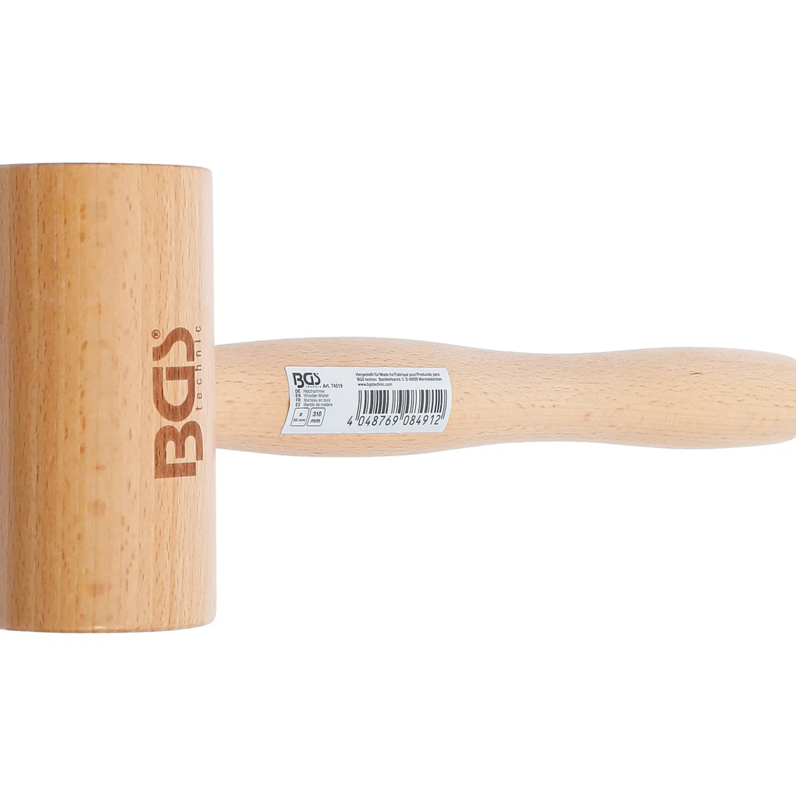 BGS Holzhammer Ø 55 mm 180 g - 74519