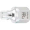 BGS Keilrippenriemen-Bit-Einsatz Antrieb Innenvierkant 12,5 mm (1/2"), Außensechskant SW 22 mm T-Profil (für Torx) T60 - 9532
