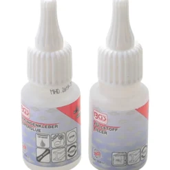 BGS Klebstoff-Reparaturset 2-K Schweißnaht Industrieklebestoff 20g / Granulat 20g - 80617