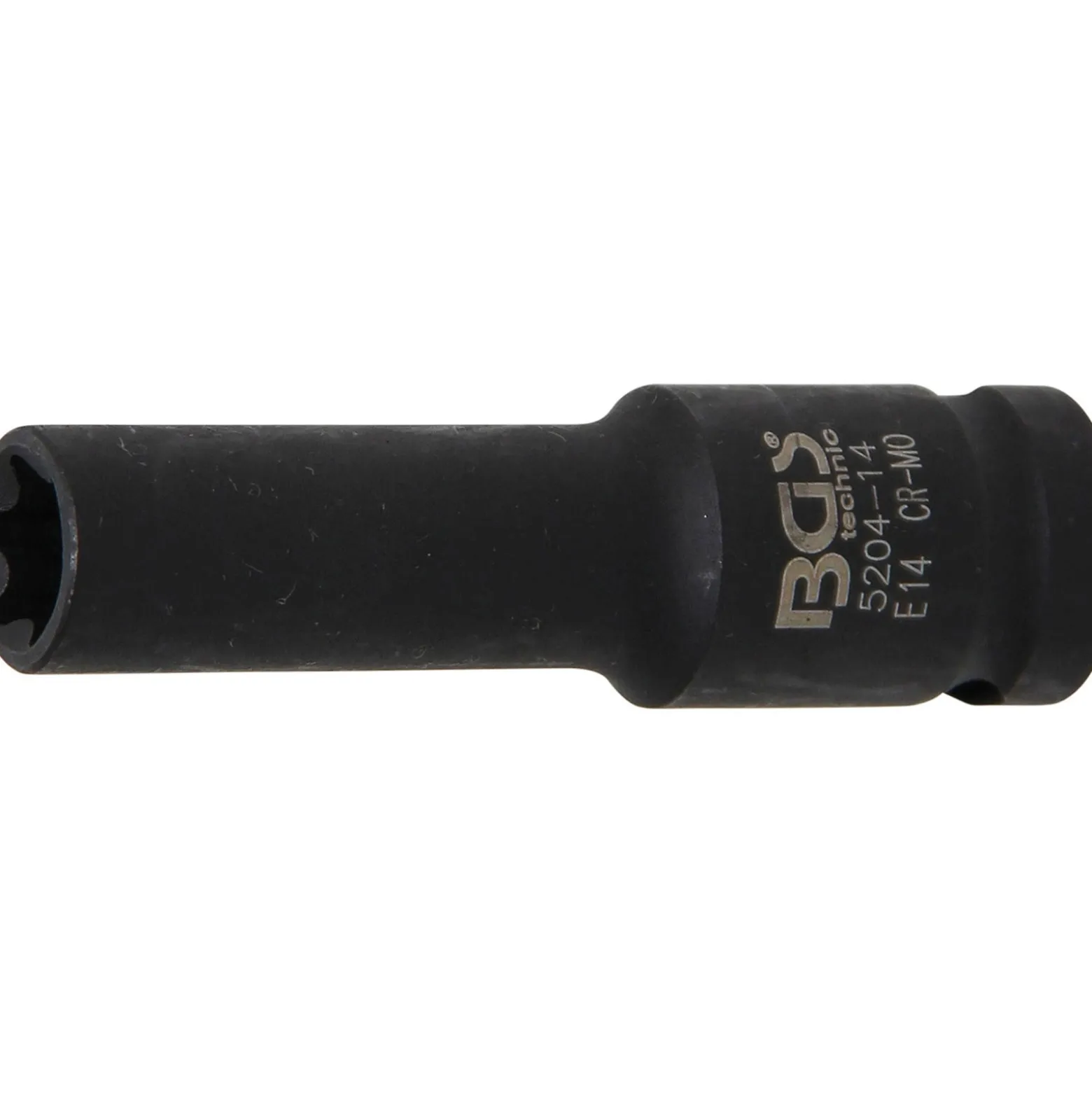 BGS Kraft-Steckschlüssel-Einsatz E-Profil, tief Antrieb Innenvierkant 12,5 mm (1/2") SW E14 mm - 5204-14