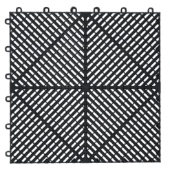 BGS Kunststoff-Fliesen-Satz Klick-System 400 x 400 x 18 mm 10-tlg. - 74546