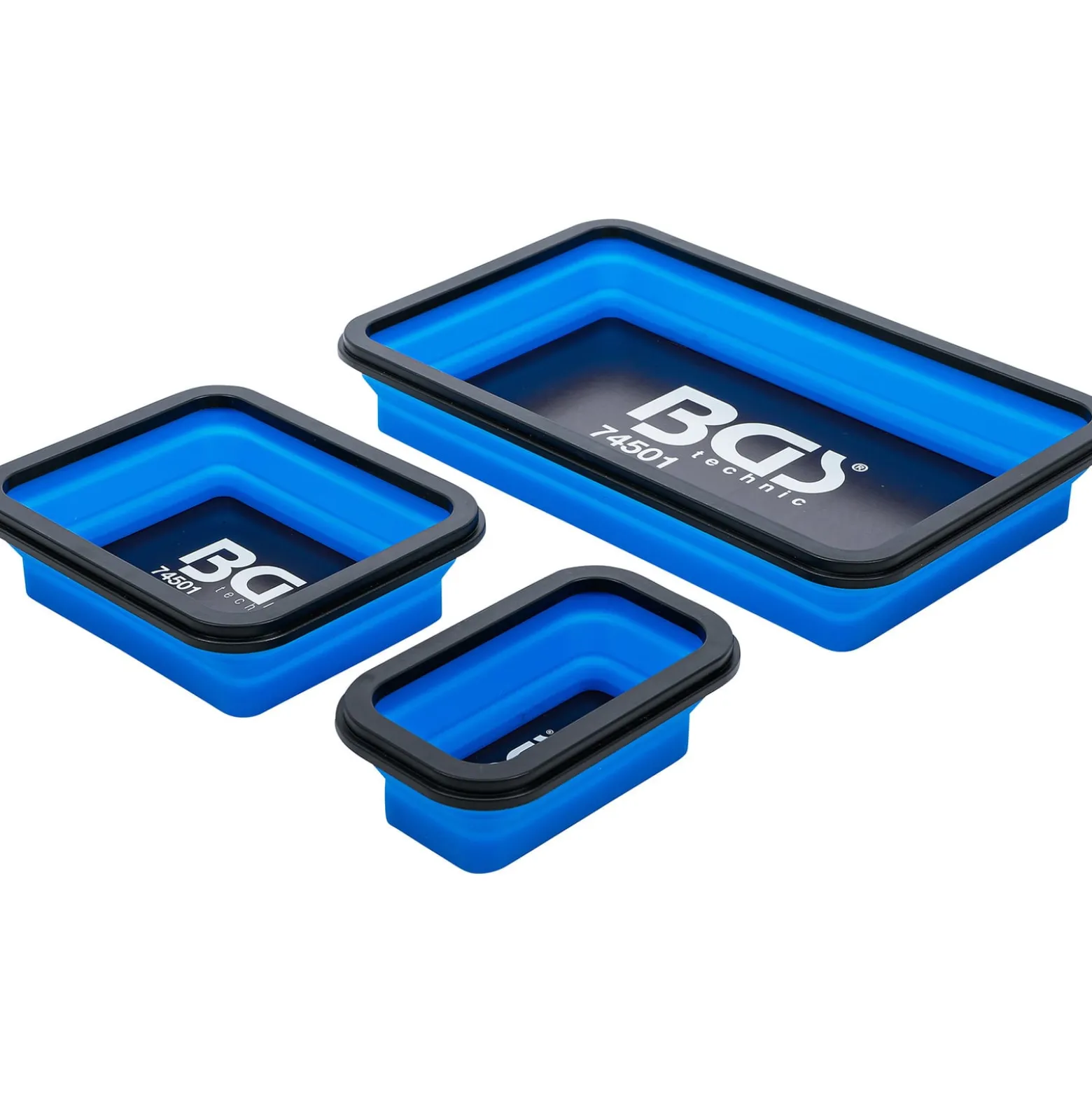 BGS Magnet-Haftschalen-Satz Silikon faltbar 3tlg. - 74501
