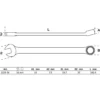 BGS Maul-Ringschlüssel extra lang SW 17 mm - 1228-17
