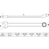 BGS Maul-Ringschlüssel extra lang SW 30 mm - 1229-30