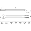 BGS Maul-Ringschlüssel gekröpft SW 25 mm - 30125