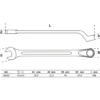 BGS Maul-Ringschlüssel gekröpft SW 32 mm - 30132