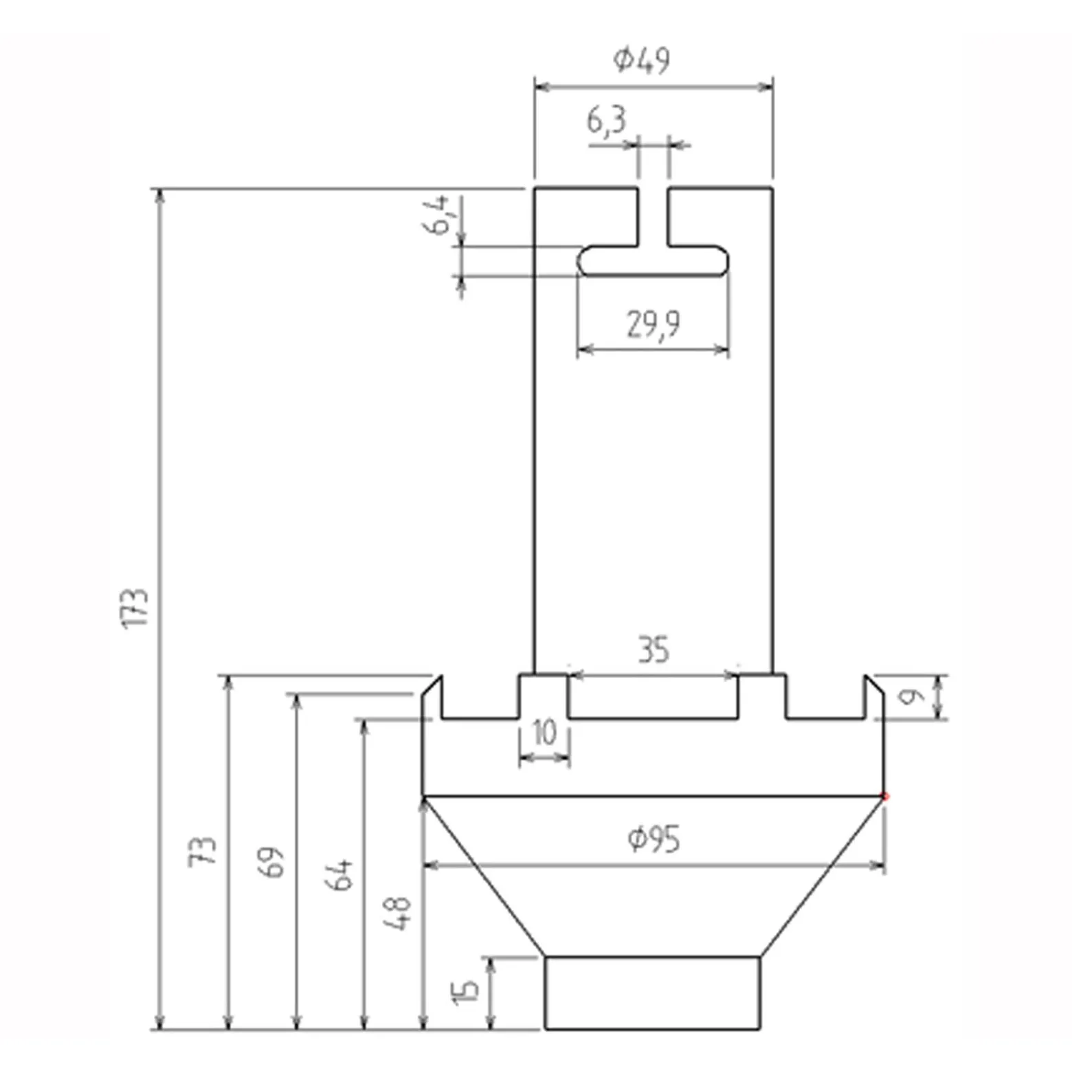 BGS Nutmutter-Einsatz für Mercedes-Benz Atego 80 - 95 mm - 8269