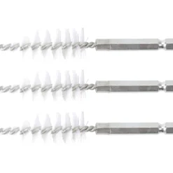 BGS Nylonbürste 18 mm Antrieb Außensechskant 6,3 mm (1/4") 3tlg. - 3078-18-N