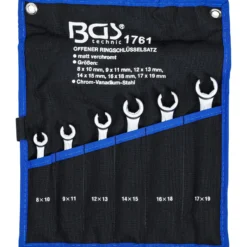 BGS Offener Doppel-Ringschlüssel-Satz SW 8 x 10 - 17 x 19 mm 6tlg. - 1761