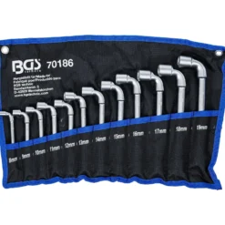 BGS Pfeifenkopfschlüssel-Satz SW 8 - 19 mm 12tlg. - 70186