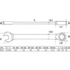 BGS Ratschenring-Maulschlüssel abwinkelbar SW 12 mm - 6712