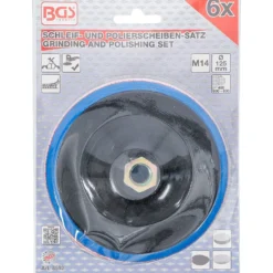 BGS Schleif- und Polierscheiben-Satz Ø 125 mm - 8592