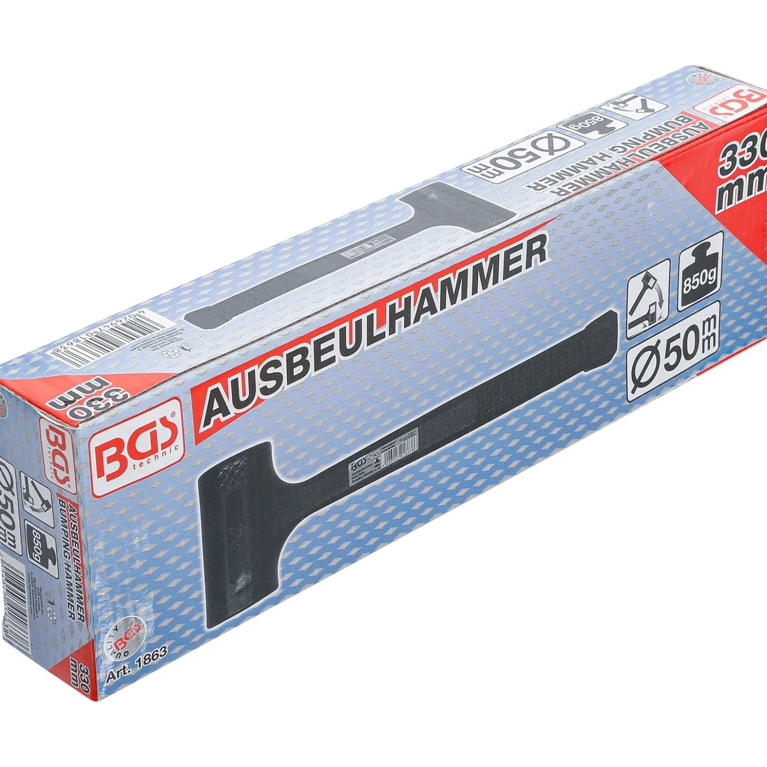 BGS Schonhammer rückschlagfrei Ø 50 mm 850 g - 1863