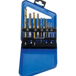 BGS Schraubenausdreher- & Linksbohrer-Satz HSS titan-nitriert 2 - 7,5 mm 10tlg. - 6780