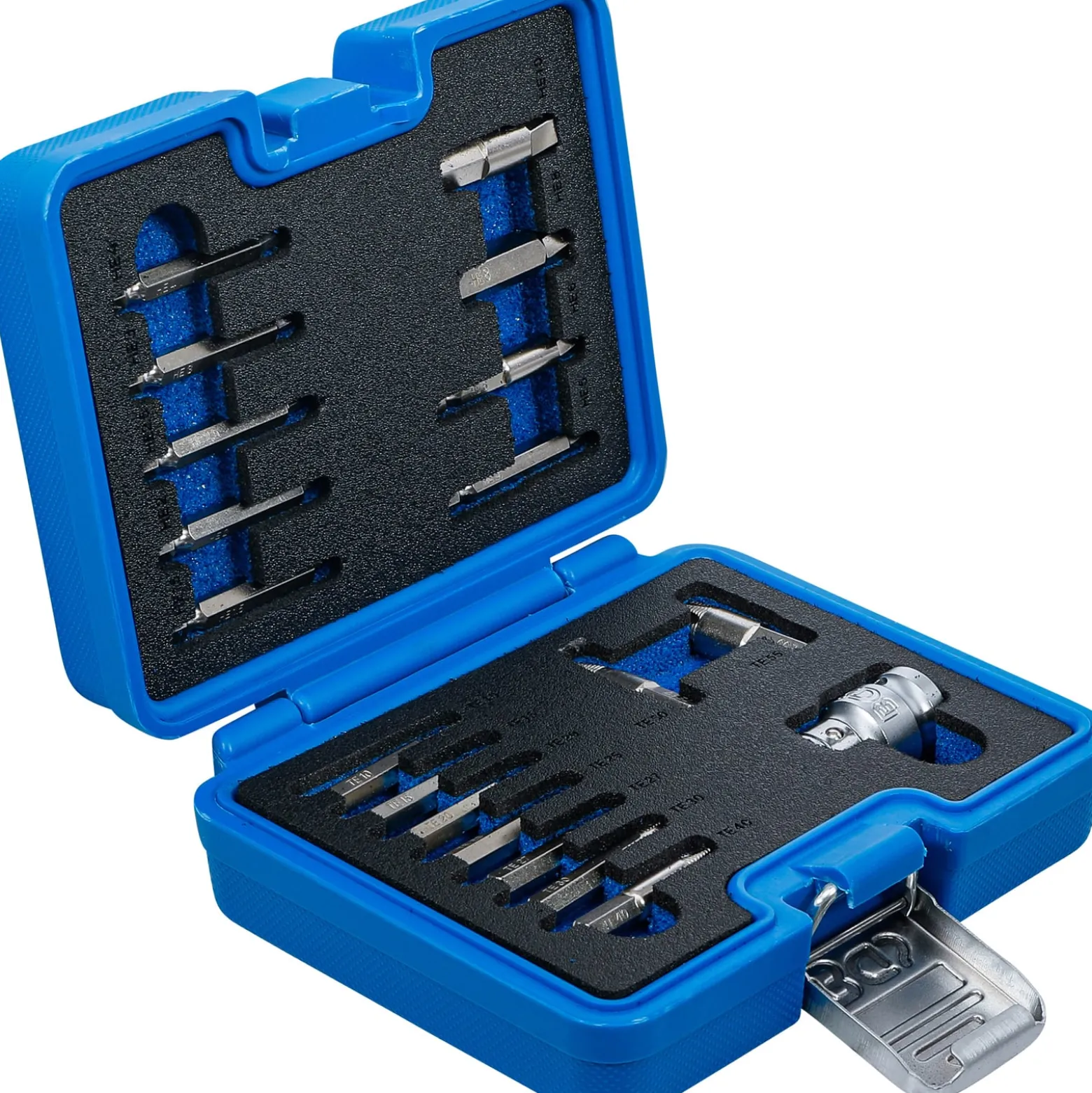 BGS Schraubenausdreher-Satz | für Innensechskant 1,5 - 10 mm / T-Profil (für Torx) | T10 - T55 | 19-tlg. - 9173-1