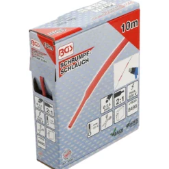 BGS Schrumpfschlauch-Box rot Ø 2,5 mm 10 m - 6846-1