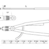 BGS Sprengringzange gerade für Innensprengringe 500 mm - 6737
