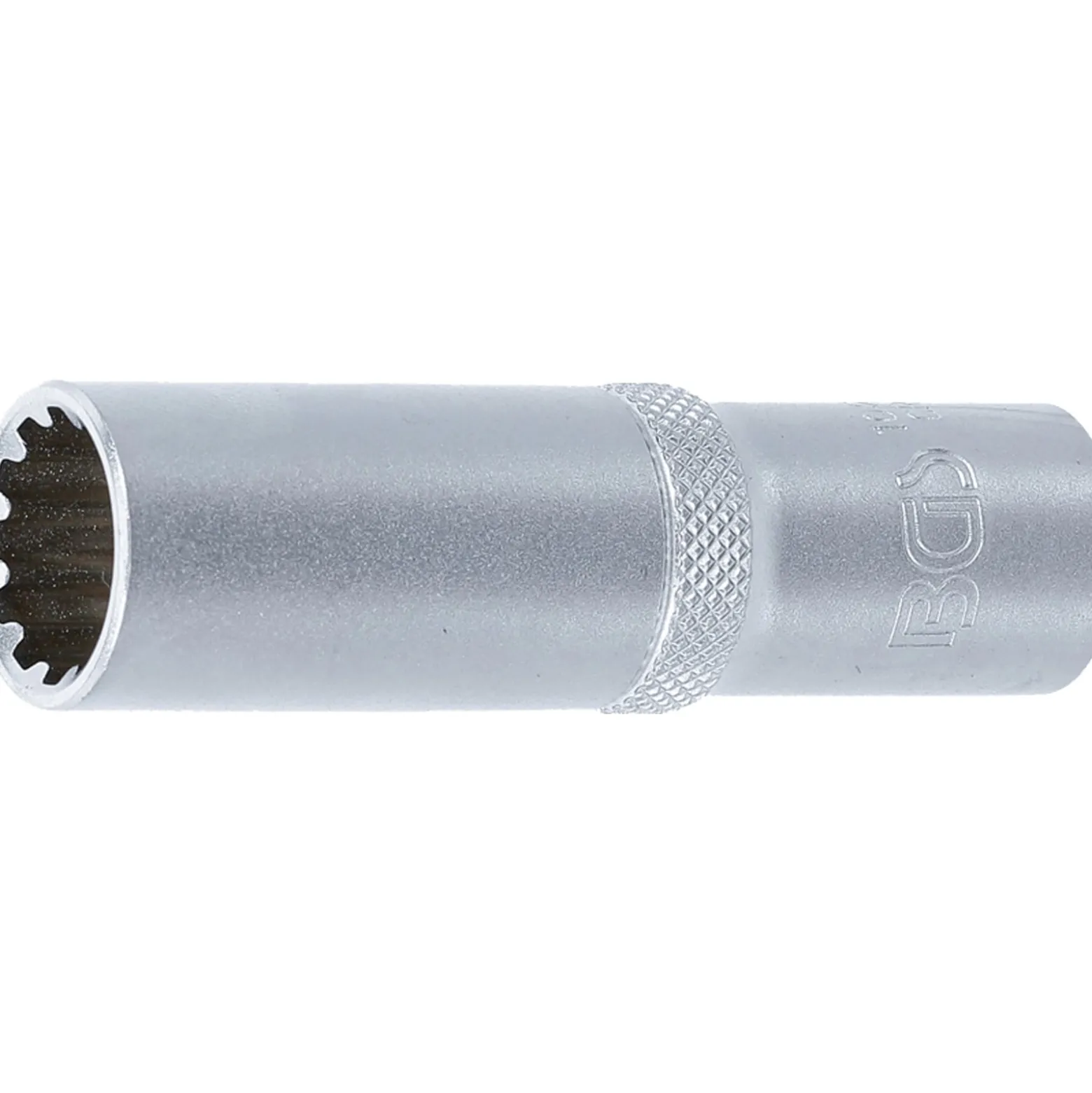BGS Steckschlüssel-Einsatz Gear Lock tief Antrieb Innenvierkant 12,5 mm (1/2") SW 15 mm - 10255