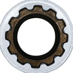 BGS Steckschlüssel-Einsatz Gear Lock tief Antrieb Innenvierkant 12,5 mm (1/2") SW 15 mm - 10255