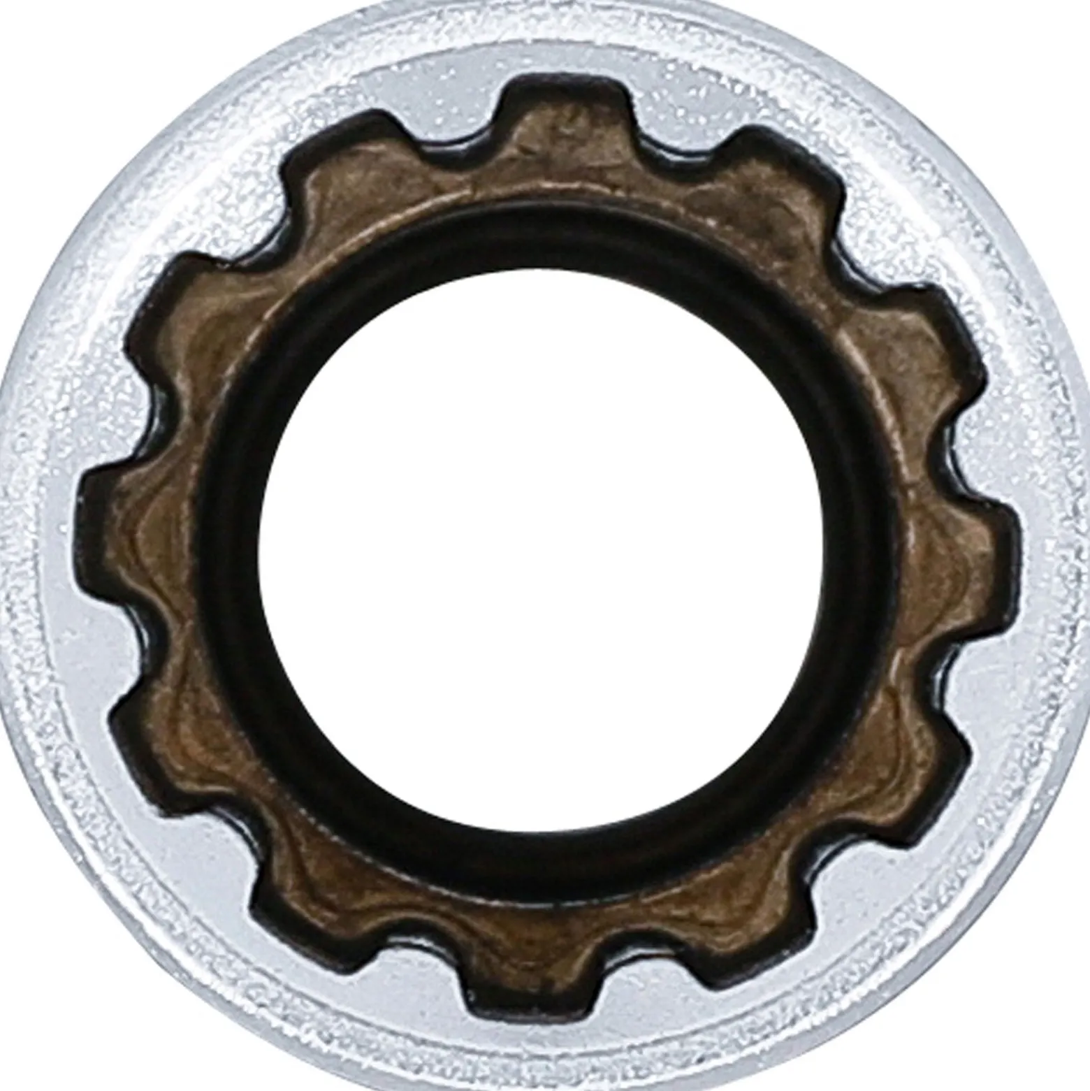 BGS Steckschlüssel-Einsatz Gear Lock tief Antrieb Innenvierkant 12,5 mm (1/2") SW 15 mm - 10255