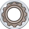 BGS Steckschlüssel-Einsatz Gear Lock tief Antrieb Innenvierkant 12,5 mm (1/2") SW 18 mm - 10258