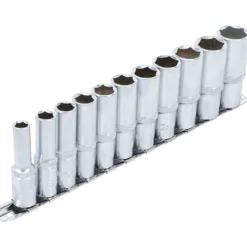 BGS Steckschlüssel-Einsatz-Satz Sechskant tief Antrieb Innenvierkant 10 mm (3/8