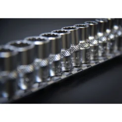 BGS Steckschlüssel-Einsatz-Satz Zwölfkant Antrieb Innenvierkant 6,3 mm (1/4") Zollgrößen 12tlg. - 2755