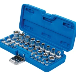BGS Steckschlüssel-Einsatz-Satz E-Profil Antrieb Innenvierkant 6,3 mm 1/4