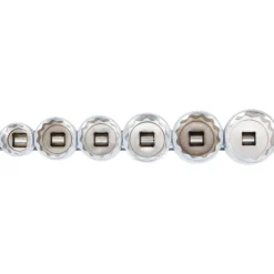 BGS Steckschlüssel-Einsatz-Satz Zwölfkant Antrieb Innenvierkant 12,5 mm (1/2