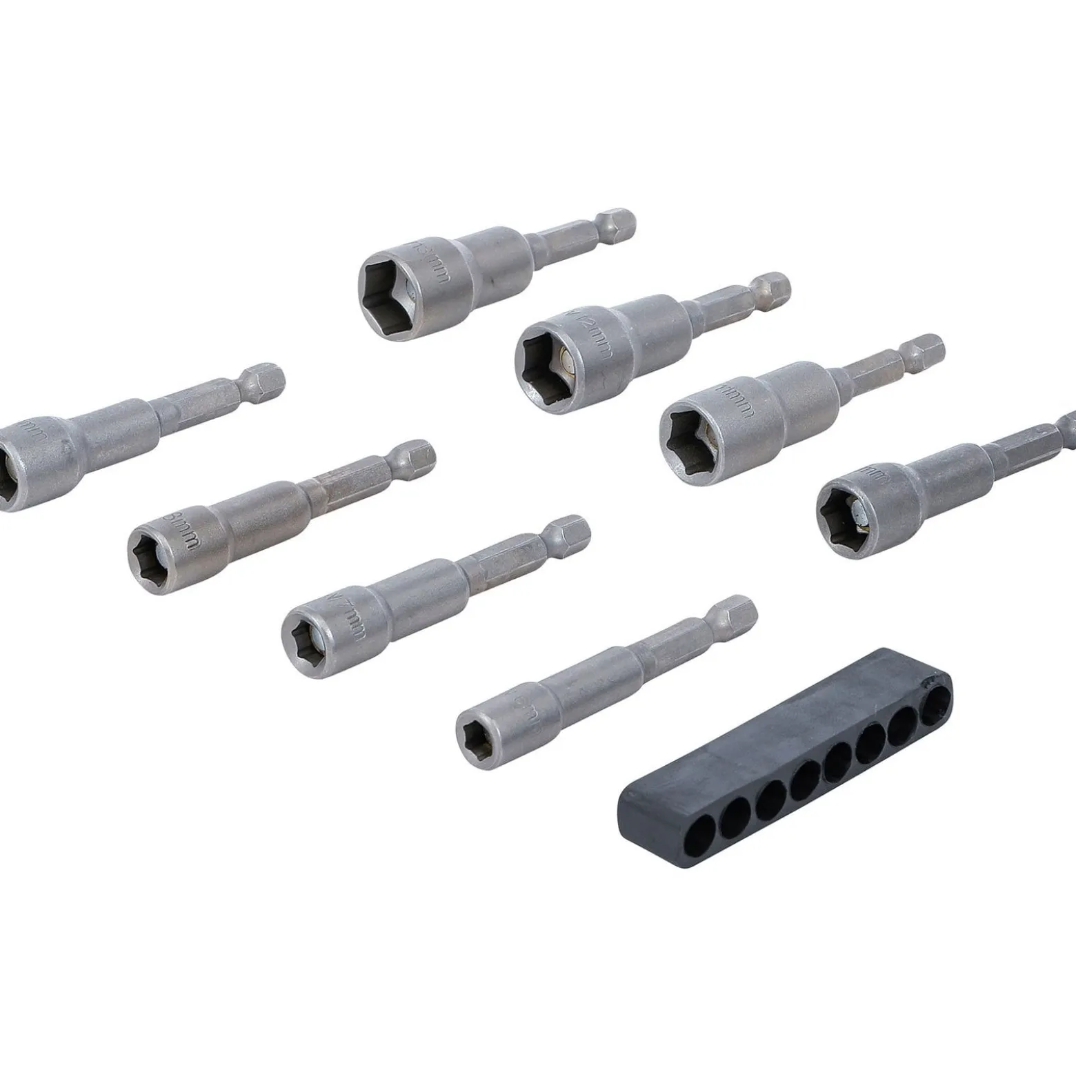 BGS Steckschlüssel-Einsatz-Satz Sechskant Antrieb Außensechskant 6,3 mm (1/4") SW 6 - 13 mm 8tlg. - 2758