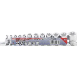 BGS Steckschlüssel-Einsatz-Satz E-Profil Antrieb Innenvierkant 6,3 mm (1/4") / 10 mm (3/8") SW E4 - E20 12tlg. - 2038
