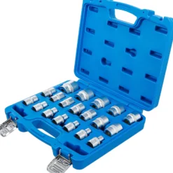 BGS Steckschlüssel-Einsatz-Satz Sechskant Antrieb Innenvierkant 12,5 mm (1/2