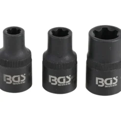 BGS Steckschlüssel-Einsatz-Satz Keil-Profil (für RIBE) M6S / M8S / M12S 3tlg. - 9336