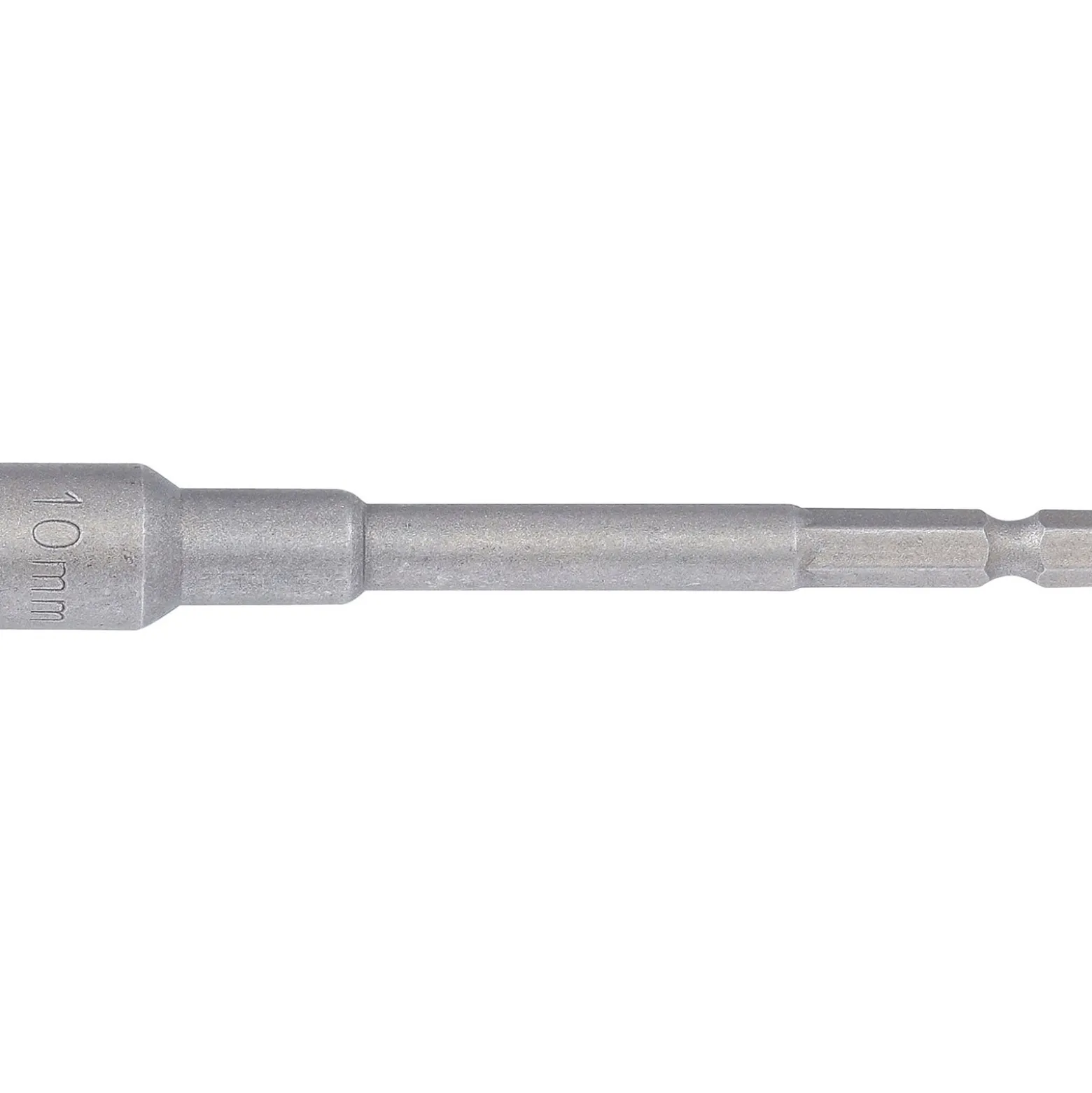 BGS Steckschlüssel-Einsatz Sechskant extra lang für Bohrmaschinen Antrieb Außensechskant 6,3 mm (1/4") SW 10 mm - 2766