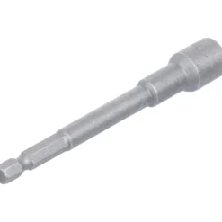 BGS Steckschlüssel-Einsatz Sechskant extra lang für Bohrmaschinen Antrieb Außensechskant 6,3 mm (1/4") SW 10 mm - 2766