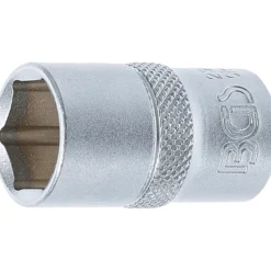 BGS Steckschlüssel-Einsatz Sechskant Antrieb Innenvierkant 12,5 mm (1/2") SW 16 mm - 2916