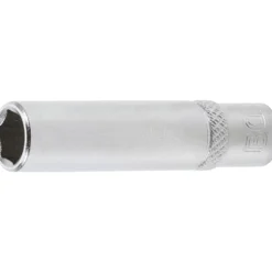 BGS Steckschlüssel-Einsatz Sechskant tief Antrieb Innenvierkant 6,3 mm (1/4