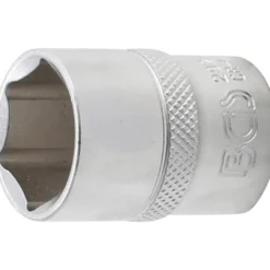 BGS Steckschlüssel-Einsatz Sechskant Antrieb Innenvierkant 12,5 mm (1/2") SW 21 mm - 2921