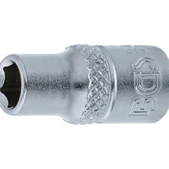 BGS Steckschlüssel-Einsatz Sechskant Antrieb Innenvierkant 6,3 mm (1/4") SW 6 mm - 2478