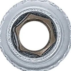 BGS Steckschlüssel-Einsatz Sechskant Antrieb Innenvierkant 6,3 mm (1/4