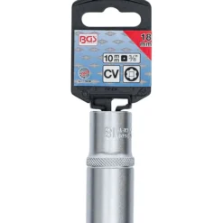 BGS Steckschlüssel-Einsatz Super Lock tief Antrieb Innenvierkant 10 mm (3/8") SW 18 mm - 2608