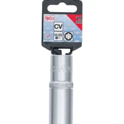 BGS Steckschlüssel-Einsatz Super Lock tief Antrieb Innenvierkant 12,5 mm (1/2") SW 19 mm - 2949