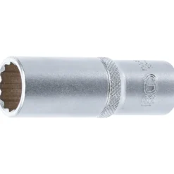 BGS Steckschlüssel-Einsatz Zwölfkant tief Antrieb Innenvierkant 12,5 mm (1/2