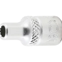 BGS Steckschlüssel-Einsatz Zwölfkant Antrieb Innenvierkant 6,3 mm (1/4") SW 5/32" - 10870