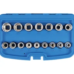 BGS Steckschlüssel-Einsätze 12-Kant 12,5 (1/2) 8-24 mm 16tlg. - 2226